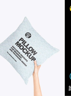 全家抱枕PS样机婴儿枕记忆枕包装品牌VI设计标签展示素材模板代下