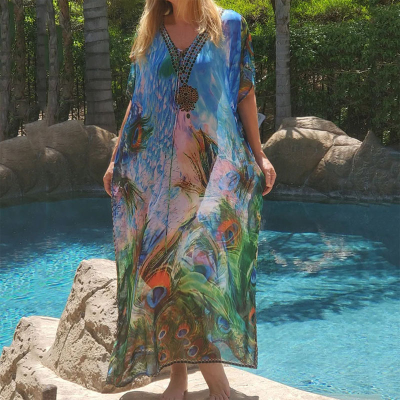 新款雪纺连衣裙仙女三亚旅游穿搭海边拍照长裙ins超火度假沙滩裙