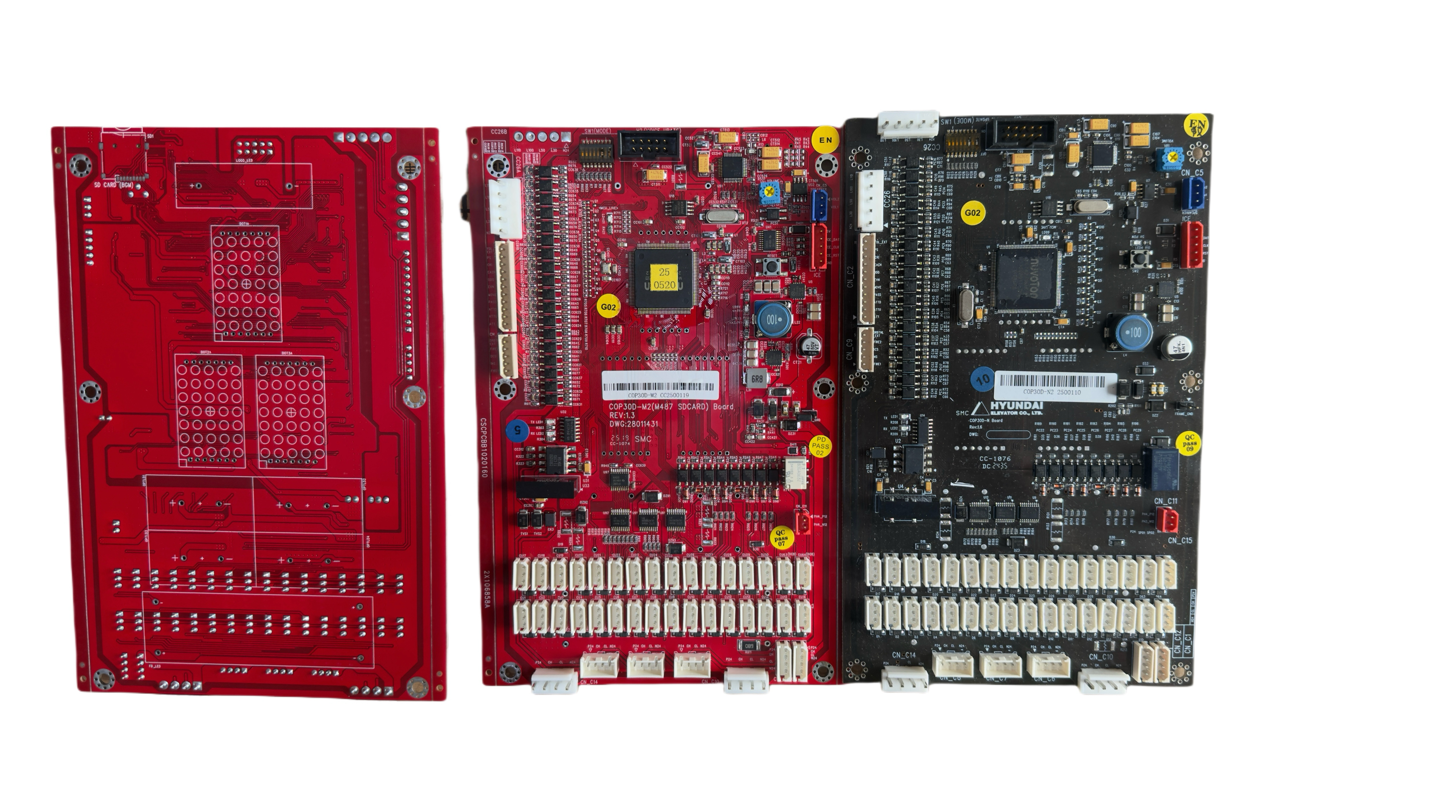 全新上海现代STVF9内呼通讯板 轿厢指令板COP30D-M2 28011431