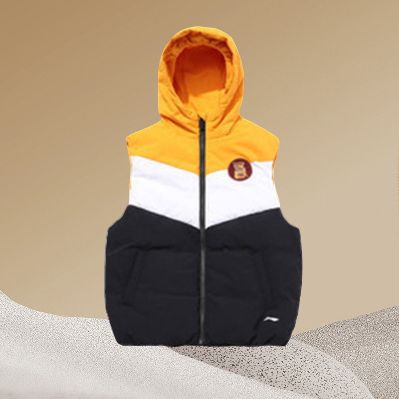 李宁童装秋冬男女童复古撞色连帽加厚保暖羽绒休闲马甲YMRQ003,童装/婴儿装/亲子装,马甲,淘宝优惠券,粉丝福利购,淘宝优惠卷