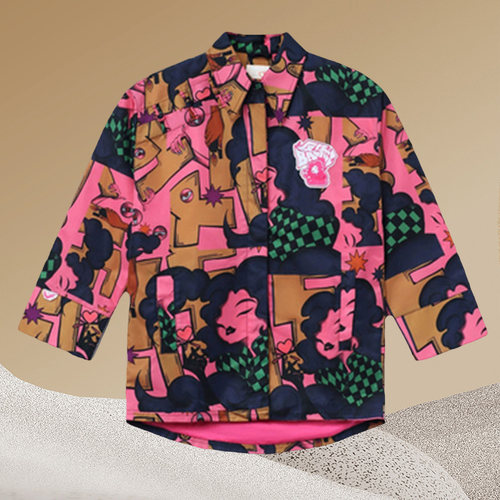 中国李宁反伍街头系列女新秋款国潮宽松运动休闲长袖外套 AFDR772