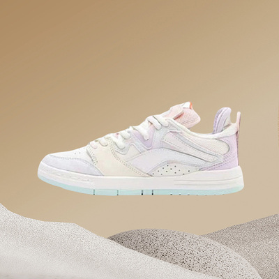 李宁正品女子冬季惟吾Pro彩色马卡龙虎纹低帮休闲运动板鞋AECS002