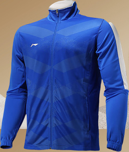 李宁正品男子开衫拉链卫衣足球出场服训练服休闲运动长袖AWDM685