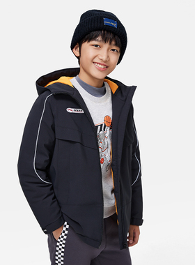 Lining/李宁正品冬季儿童动生活系列连帽休闲保暖运动服YFMT023