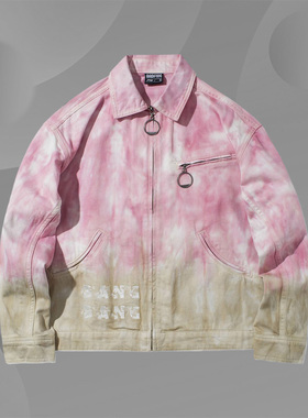 李宁正品新款女子反伍BADFIVE休闲立领篮球扎染外套夹克AFDR380