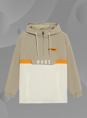 正品李宁新款男子韦德系列梭织连帽时尚运动休闲夹克外套AFDS203