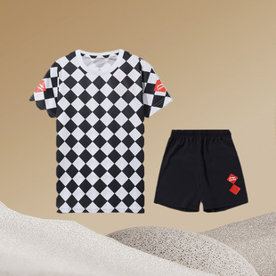 李宁童装夏款男童足球训练服队服中大童帅气比赛套装YATQ011