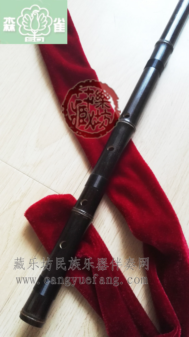 韩国朝鲜族小尺八 五孔竖吹短箫紫竹单扫 长40厘米 特色民族乐器