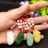 Стеклянный браслет из красной нити из белого нефрита, подвеска, ожерелье подходит для мужчин и женщин для влюбленных, аксессуар, стиль