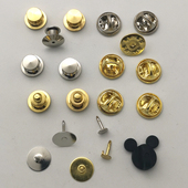 胸针备用扣背扣子通用款 小胸章蝴蝶扣刺马针手工徽章饰品配件材料