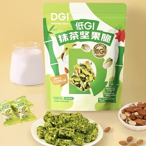 临期超市同款DGI低GI抹茶坚果脆高蛋白坚果燕麦低升糖粗粮代餐