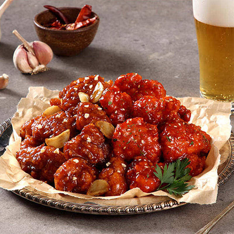 临期必品阁蒜香黄油韩式炸鸡200g方便速食半成品预制菜夜宵零食,粮油调味/速食/干货/烘焙,炸鸡/烤鸡/鸡米花,淘宝优惠券,粉丝福利购,淘宝优惠卷