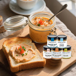 临期法国进口龙虾扇贝金枪鱼三文鱼蟹肉酱100g早餐沙拉涂抹面包