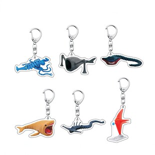 跨境新品外贸C端爆款深海怪兽系列创意新奇生物亚克力钥匙扣挂件