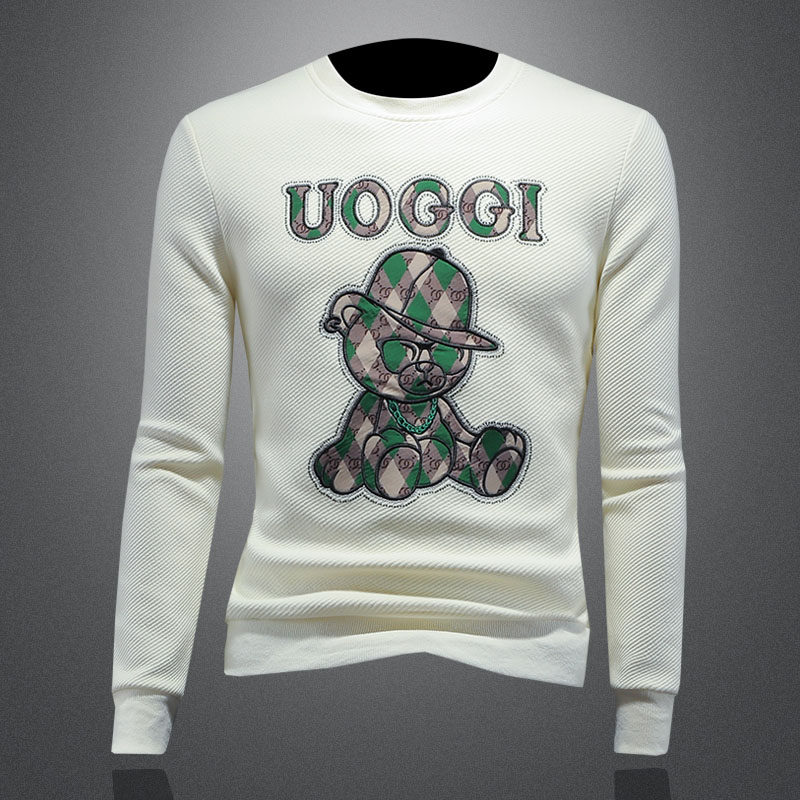 2023秋冬新款IUIUG精品斐勒棉休闲卫衣打底衫D322-87292-P125，男装卫衣，电商D320-1