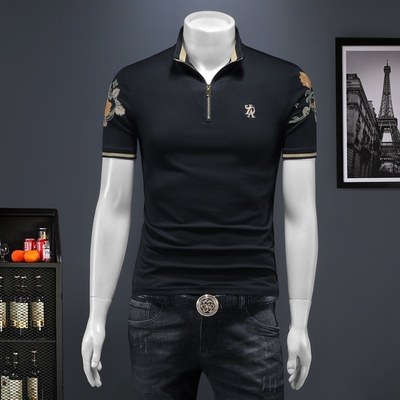 2026夏季新款 IUIUG欧货时尚潮流丝光棉短袖t恤男D320-88043--P80