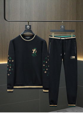 2025秋冬新款 IUIUG轻奢潮流卫衣男休闲运动套装D320-T87248-P260