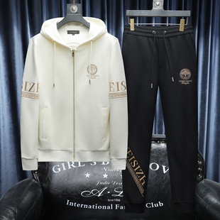 2025秋冬新款 IUIUG轻奢潮流卫衣男休闲运动套装D320-T87749-P290