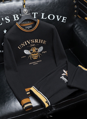 2025秋冬新款 IUIUG轻奢潮流卫衣男休闲运动套装D320-T88160-P260