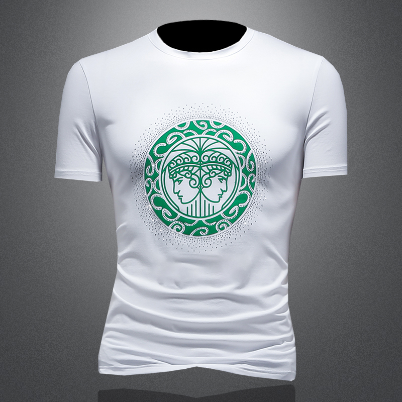 2023夏季新款IUIUG欧货时尚潮流丝光棉休闲长恤男D320-87184-P75，男装T恤，电商D320-1