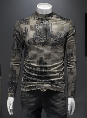 2025秋冬新款 轻奢品质半高领双面绒打底衫 D320-88382-P100