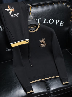 2025秋冬新款 IUIUG轻奢潮流卫衣男休闲运动套装D320-T88219-P260