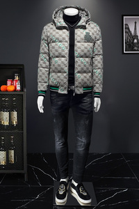 2023冬季IUIUG 标90白鸭绒高奢连帽刺绣羽绒服D320-87063-P310图片