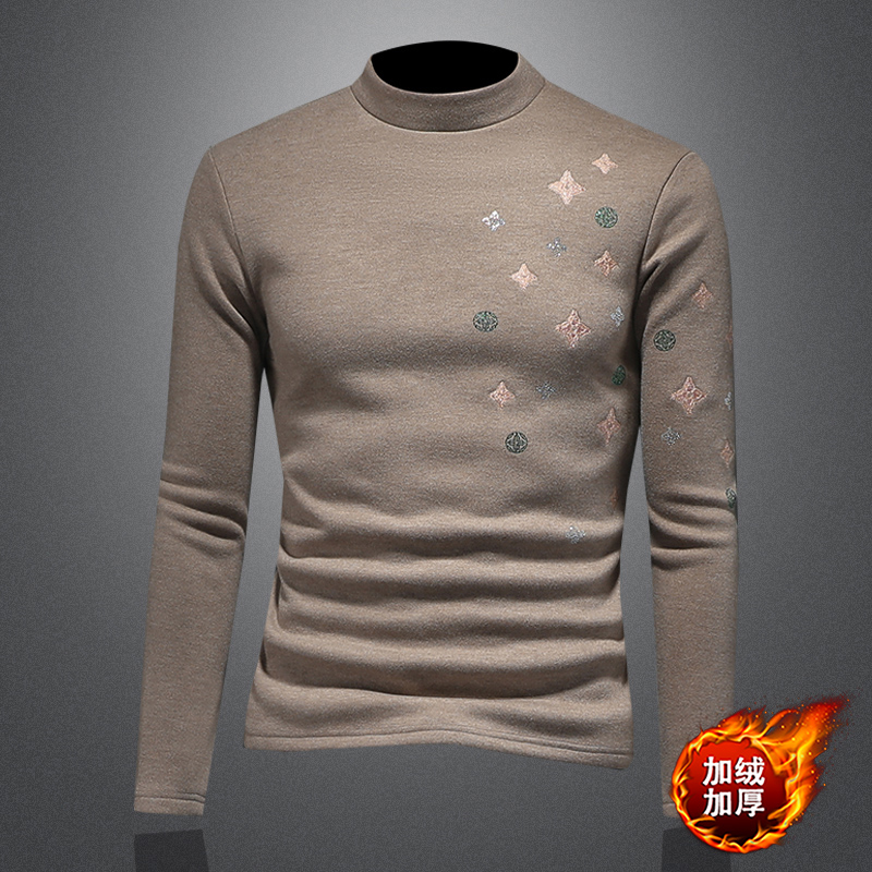 2025秋冬新款羊毛打底衫轻奢品质半高领D320-88406-P115，男装卫衣，电商D320-1