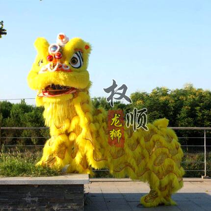 权顺龙狮戏具南狮醒狮羊毛狮北狮龙灯龙狮舞狮道具舞龙道具