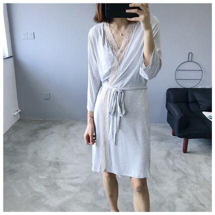 断码亏本清仓处理 外单家居薄款浴袍夏季女