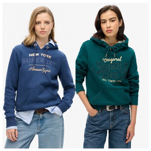 外单 正肩修身连帽卫衣女秋冬刺绣运动卫衣加绒一体绒有大码