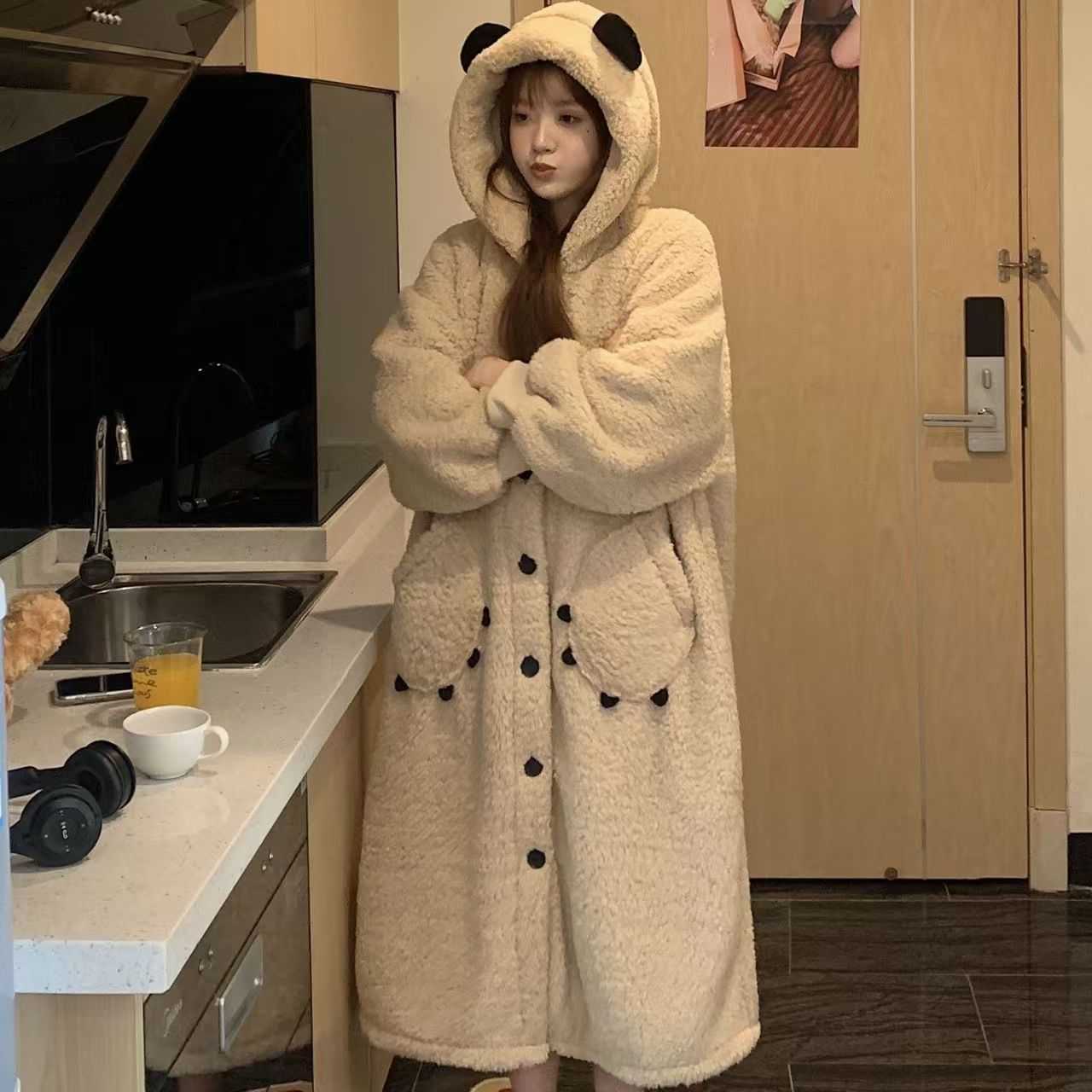 2026新款秋冬季加厚珊瑚绒可爱女