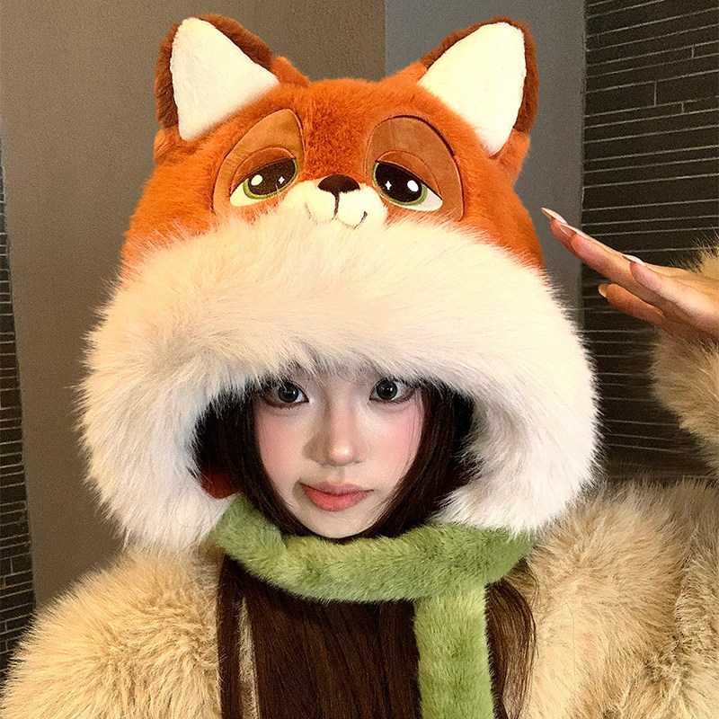 2026秋冬新款女狐狸耳朵皮草加厚