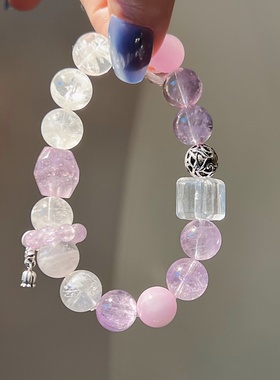 轻奢定制暴风雪白幽灵紫阿赛水晶