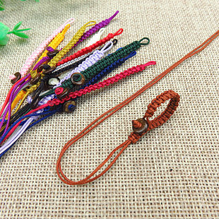 淘宝热卖手工编织台湾玉线平结带扣钥匙扣钥匙圈挂绳子半成品配件