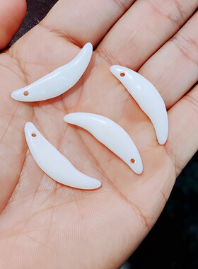 热卖仿狗牙吊坠单孔DIY文创饰品