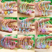 民族风端午节儿童串珠蜡线手链公主卡通动物花朵手环手串学生手镯