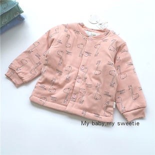 清仓!帅鹿三层夹棉 小棉袄 棉服 南极棉保暖上衣 对开身 90-160