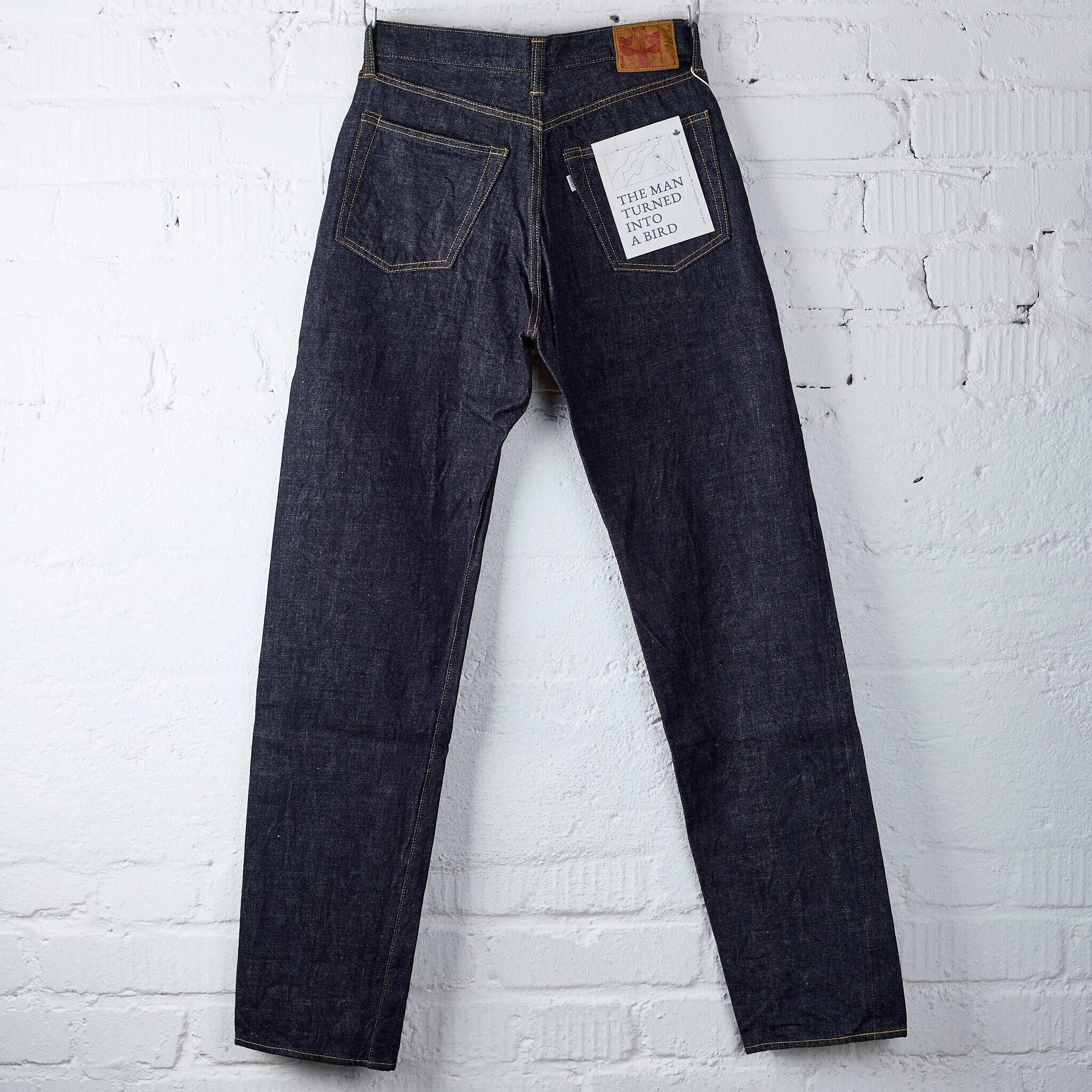 OmotoDenim正规代理13.5盎司靛蓝染色0615牛仔裤(现代直筒版型)