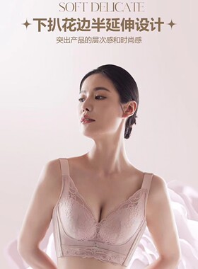矜持女人83179内衣女小胸厚膜杯上托侧收副乳聚拢重调整型文胸