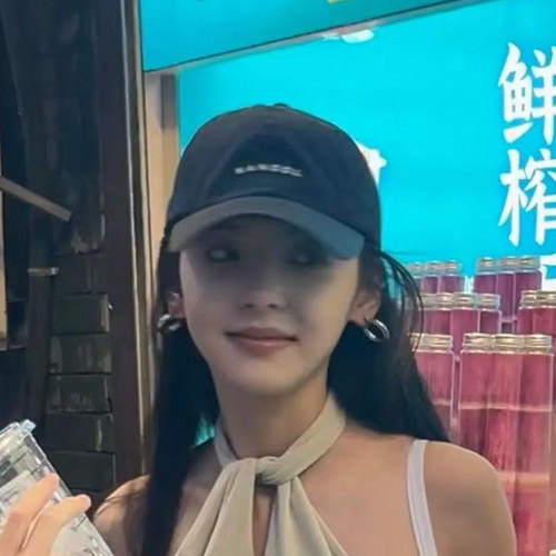 章若楠同款刺绣纯棉软顶棒球帽