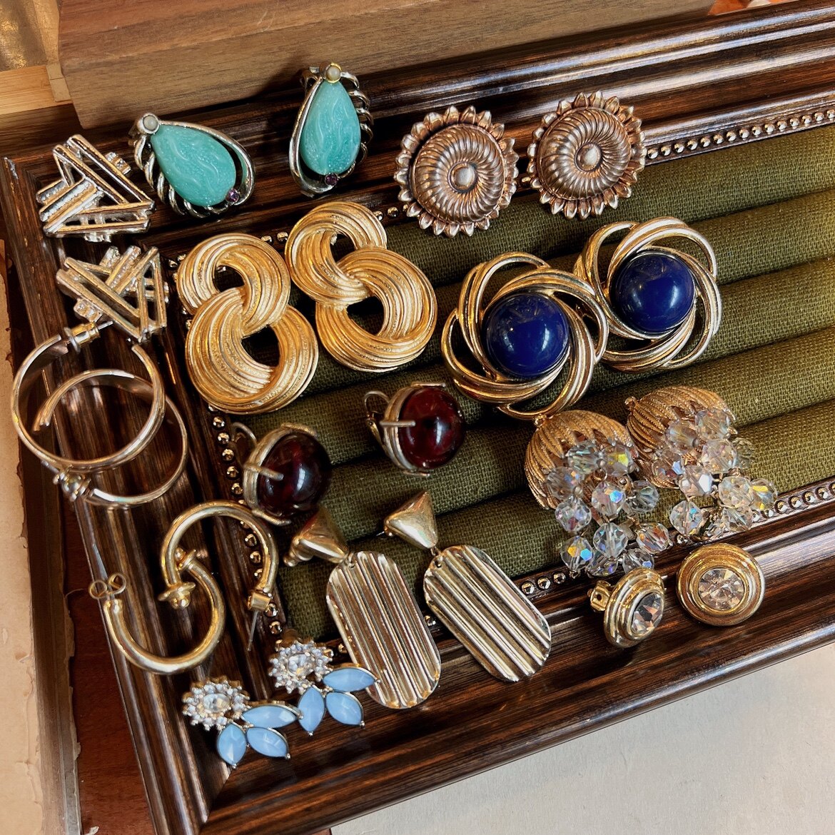 beima海外带回珍藏中古孤品8090年代打标古董耳环耳钉耳夹vintage