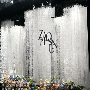 白色挂件小装饰森系布置众装饰工业婚礼道具婚庆毛刷背景毛绒生物