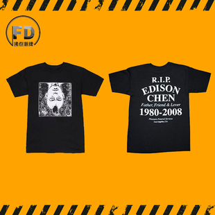 EDC怀念陈冠希日本限定莫西干头男女短袖 RIP Pleasures 沸点潮牌