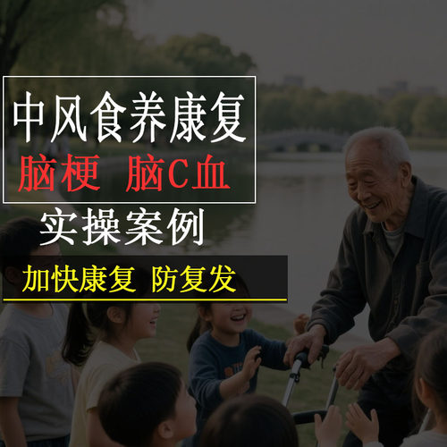 中风脑梗脑出血偏瘫康复食疗饮食定制营养师阿定食谱指导教程视频