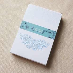 ins风面膜盒蓝色紫色包装盒彩盒通用盒礼品盒礼物盒空盒纸盒现货