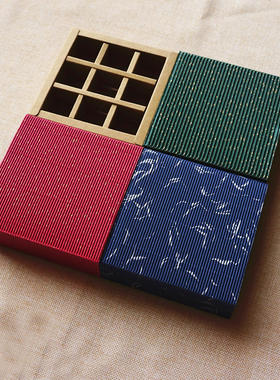 普洱茶叶盒沱茶盒手工巧克力包装盒抽屉盒红蓝绿色纸盒盒子现货