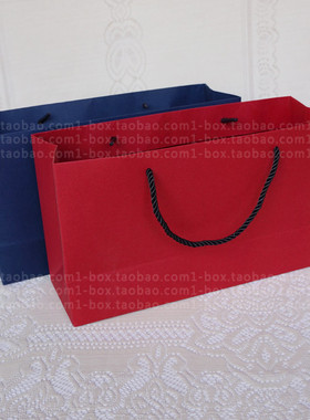 中秋月饼包装袋手提袋礼品袋茶叶袋食品包装袋红色蓝色现货2色入