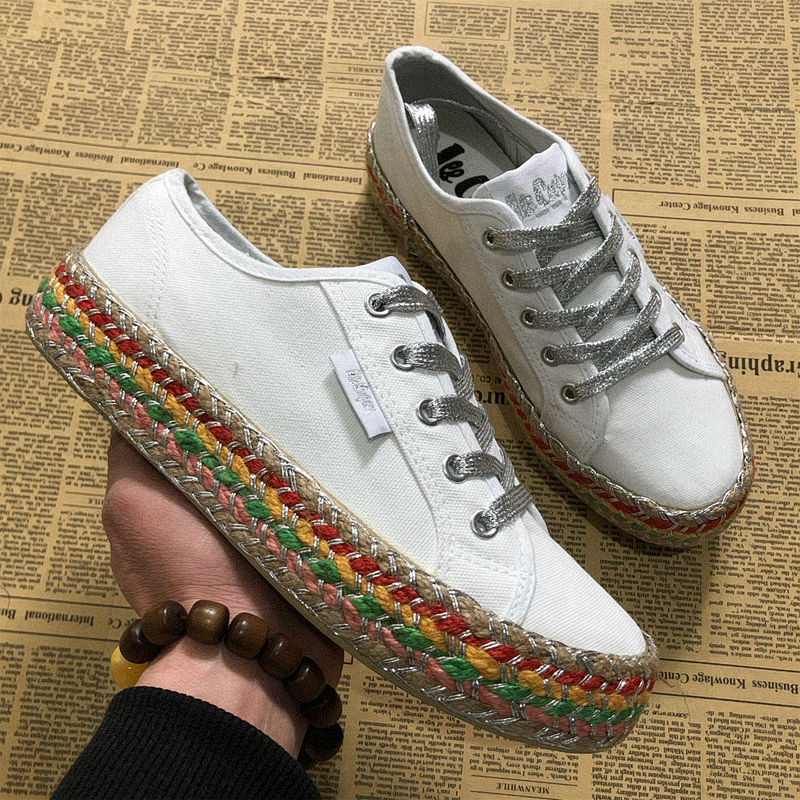 出口欧美麻底鞋外贸厚底帆布鞋