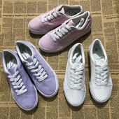 休闲平底学生软底潮流鞋 欧美订单帆布鞋 低帮糖果色百搭外贸女41码